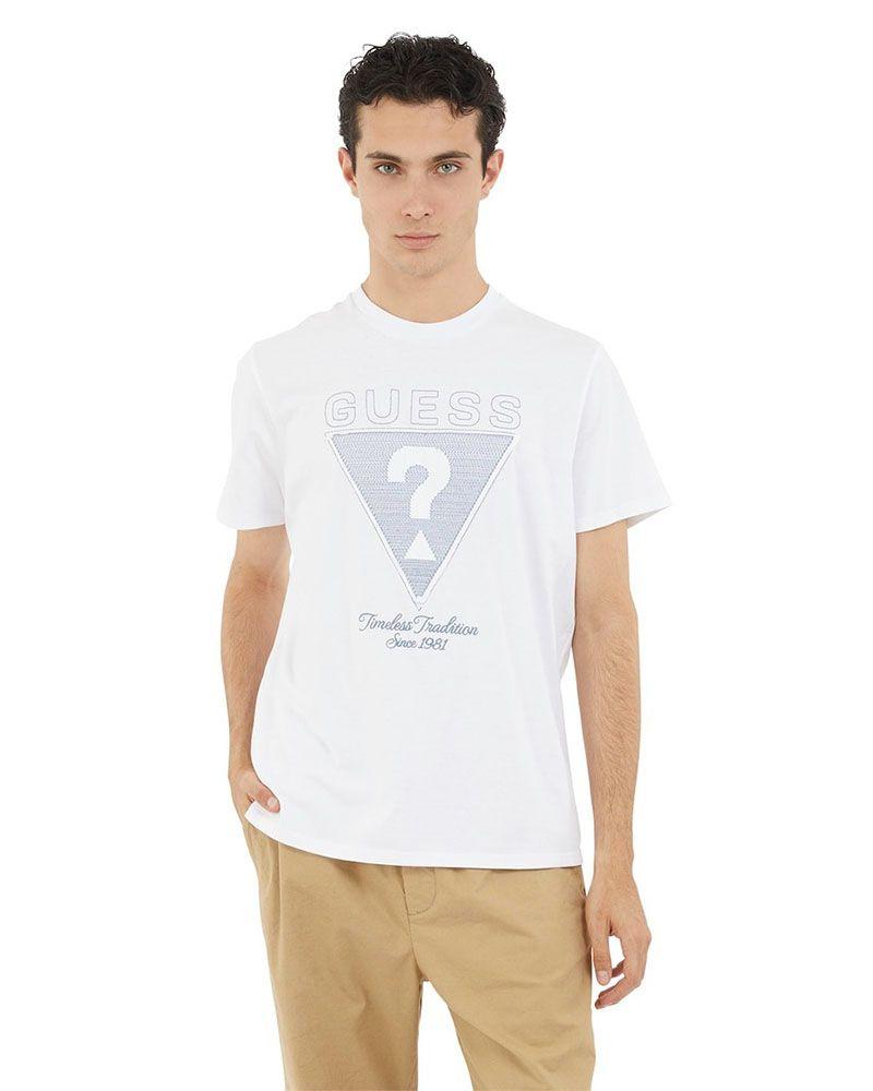 Polera Ss Bsc Timeless Guess Tri Tee Blanco-0