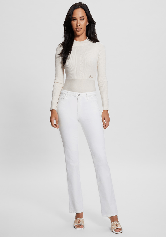 Tejido Guess Mujer Ls Tn Melodie Swtr Crema-2