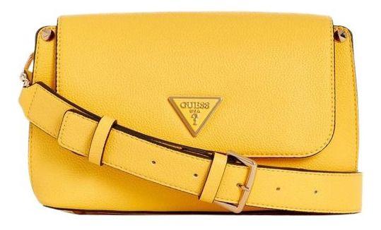 Cartera Guess Mujer Meridian Flap Shoulder Bag Amarillo-0