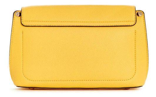 Cartera Guess Mujer Meridian Flap Shoulder Bag Amarillo-2