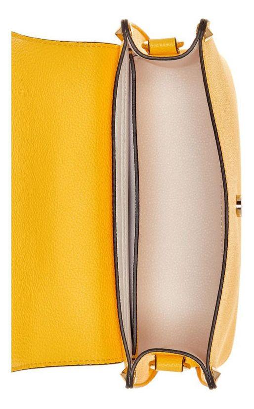 Cartera Guess Mujer Meridian Flap Shoulder Bag Amarillo-3