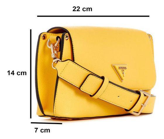 Cartera Guess Mujer Meridian Flap Shoulder Bag Amarillo-4