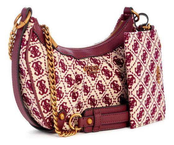 Cartera Guess Mujer Clelia Crossbody Top Zip Rojo-1