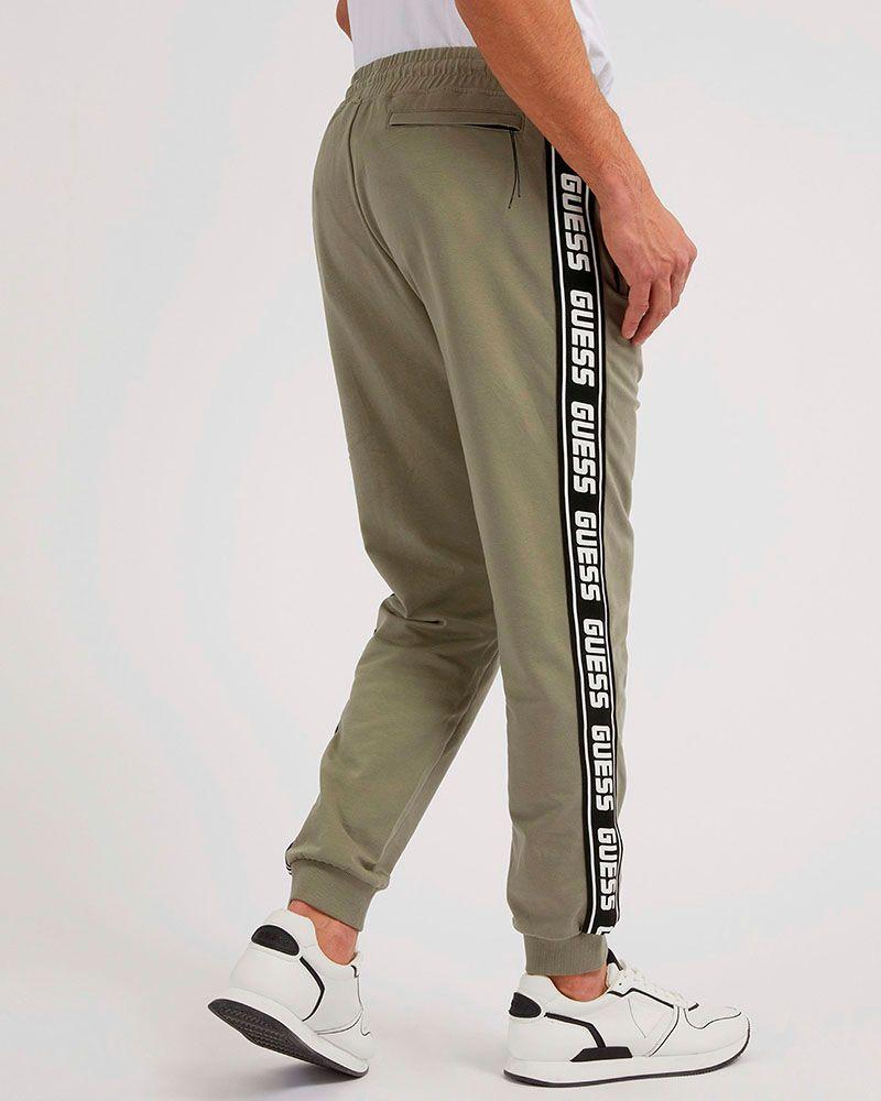 Pantalon Guess Hombre New Arlo Long Pant Verde-2
