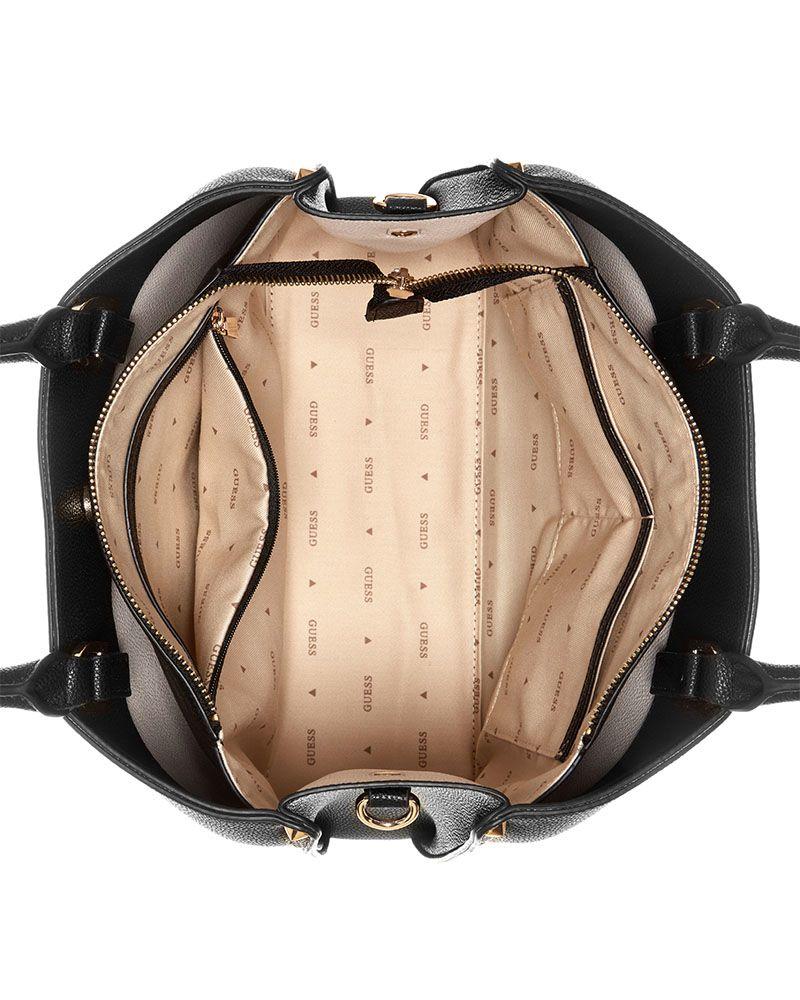 Cartera Guess Mujer Meridian Ii Girlfriend Satchel Negro-4