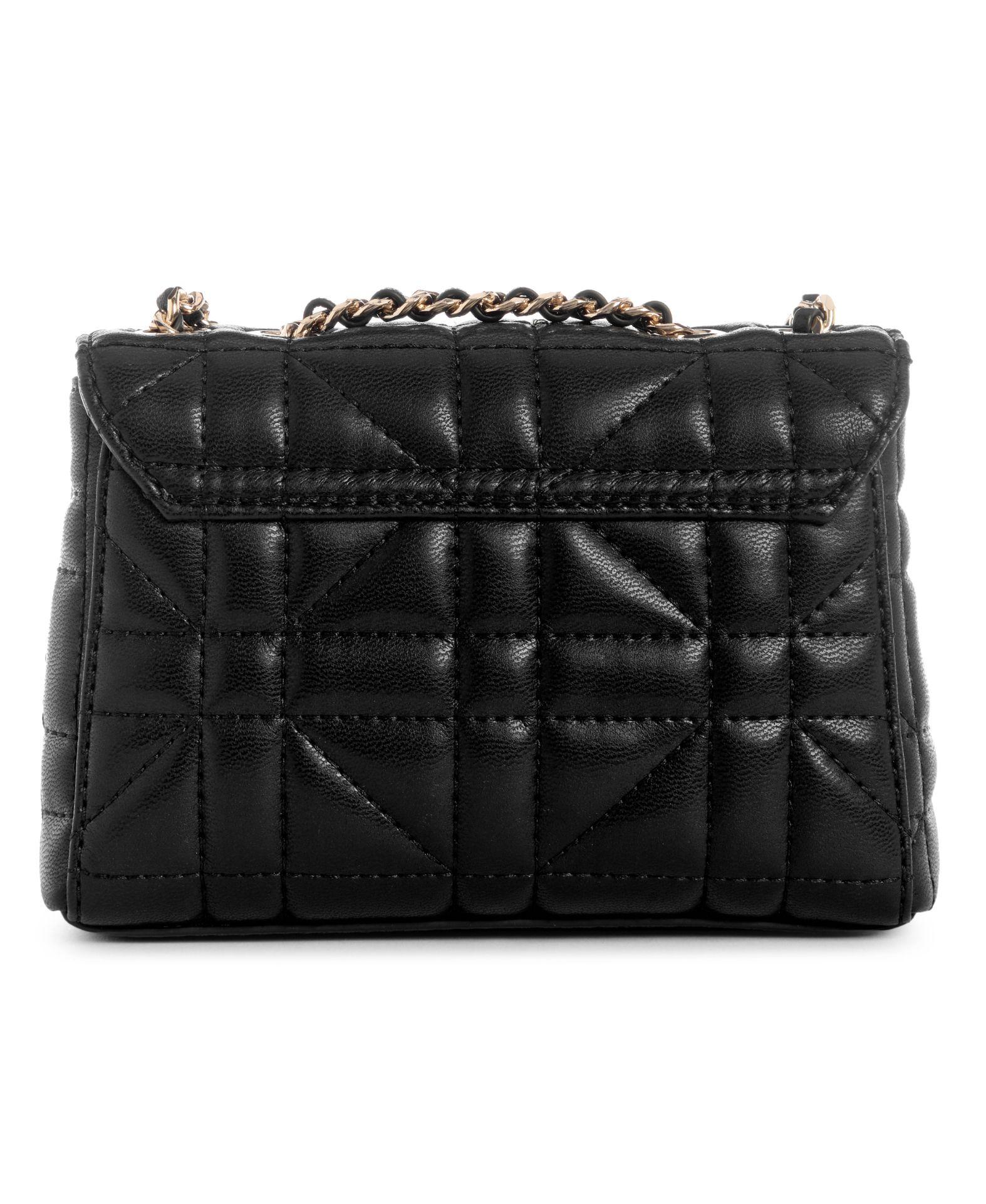 Cartera Guess Mujer Edita Mini Cnvrtble Xbdy Flap Negro-1