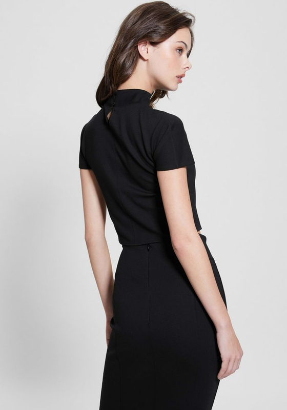 Polera Guess Mujer SS Knit Tops Negro-3