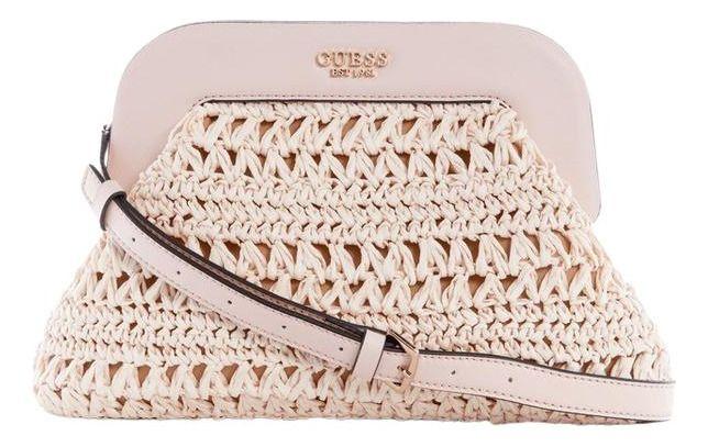 Cartera Guess Mujer Liguria Frame Clutch Rosa-0