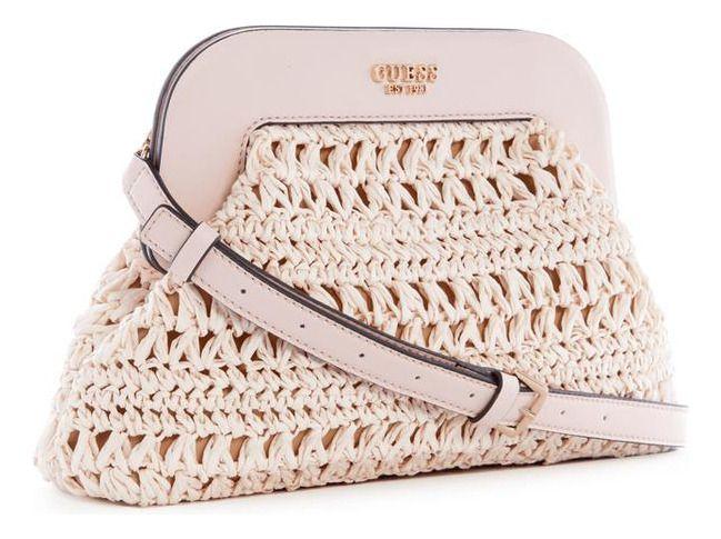 Cartera Guess Mujer Liguria Frame Clutch Rosa-1
