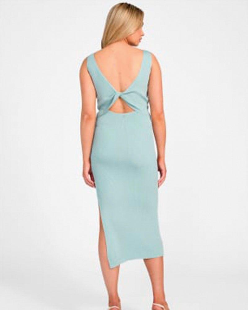 Vestido Sl Jiulia Swtr Long Celeste-3