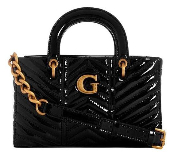 Mini Cartera Guess Mujer Lovide Mini Satchel Negro-0