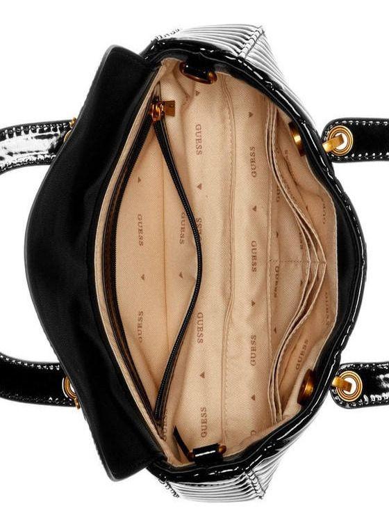 Mini Cartera Guess Mujer Lovide Mini Satchel Negro-3