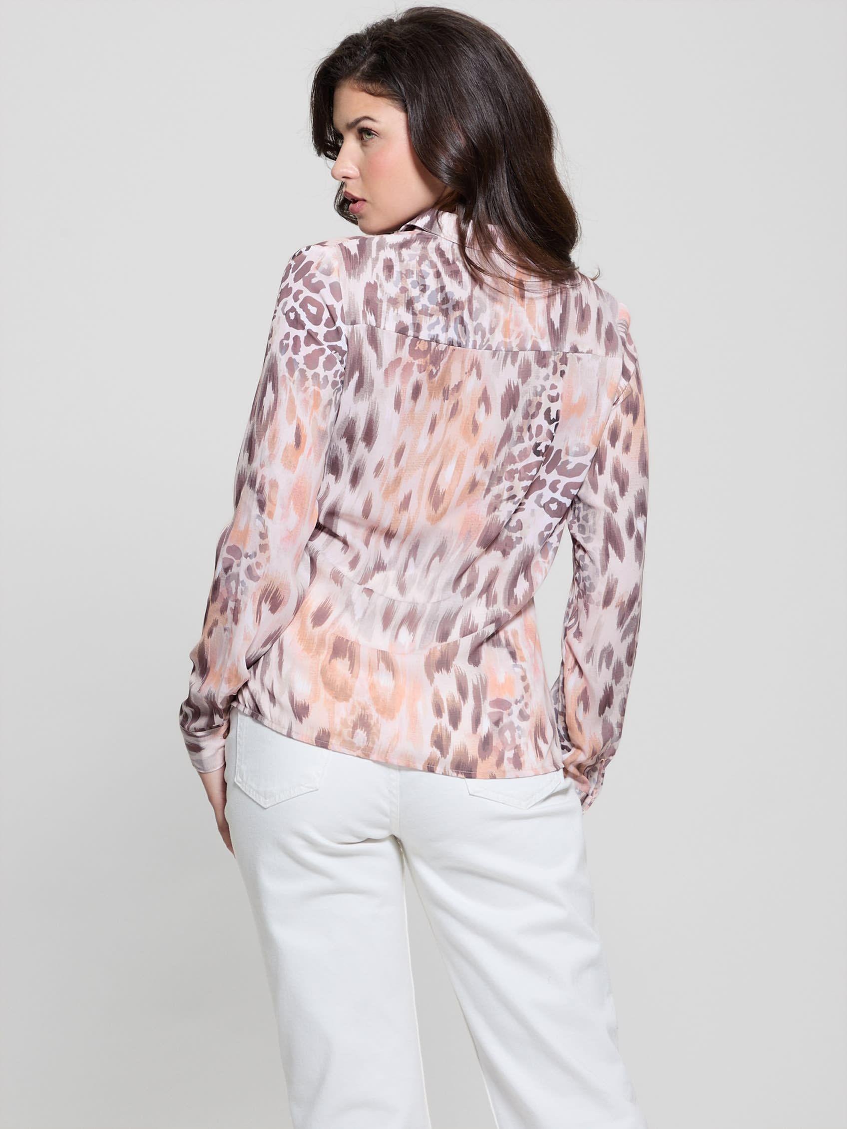 Blusa Guess Mujer Ls Clouis Shirt Surtido-3