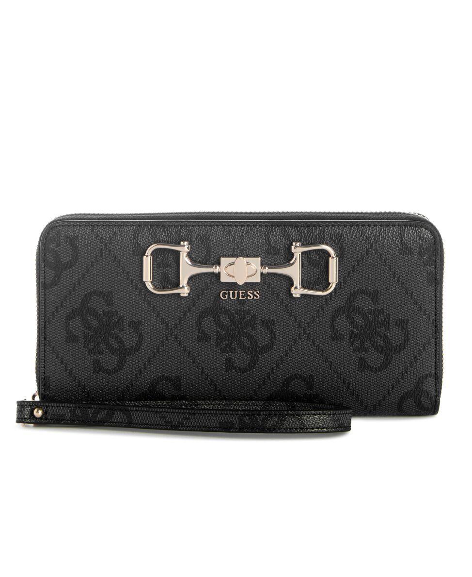 Billetera Janie Logo Slg Lrg Zip Around Gris-0