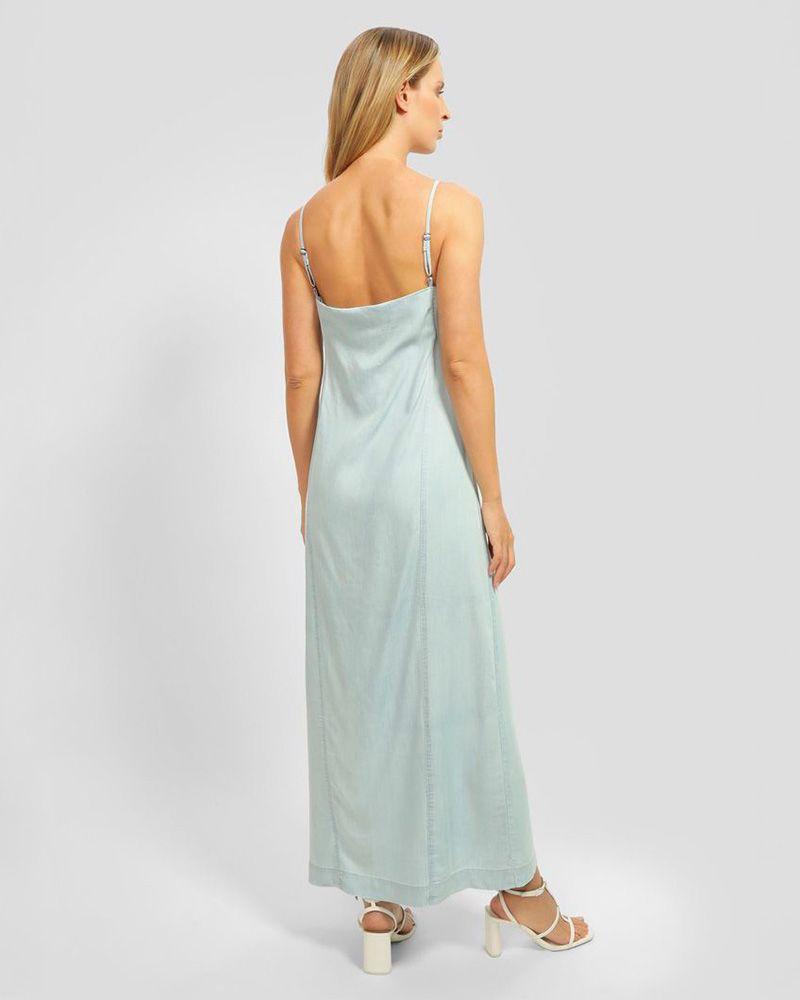 Vestido Guess Mujer Cruz Dress Celeste-3
