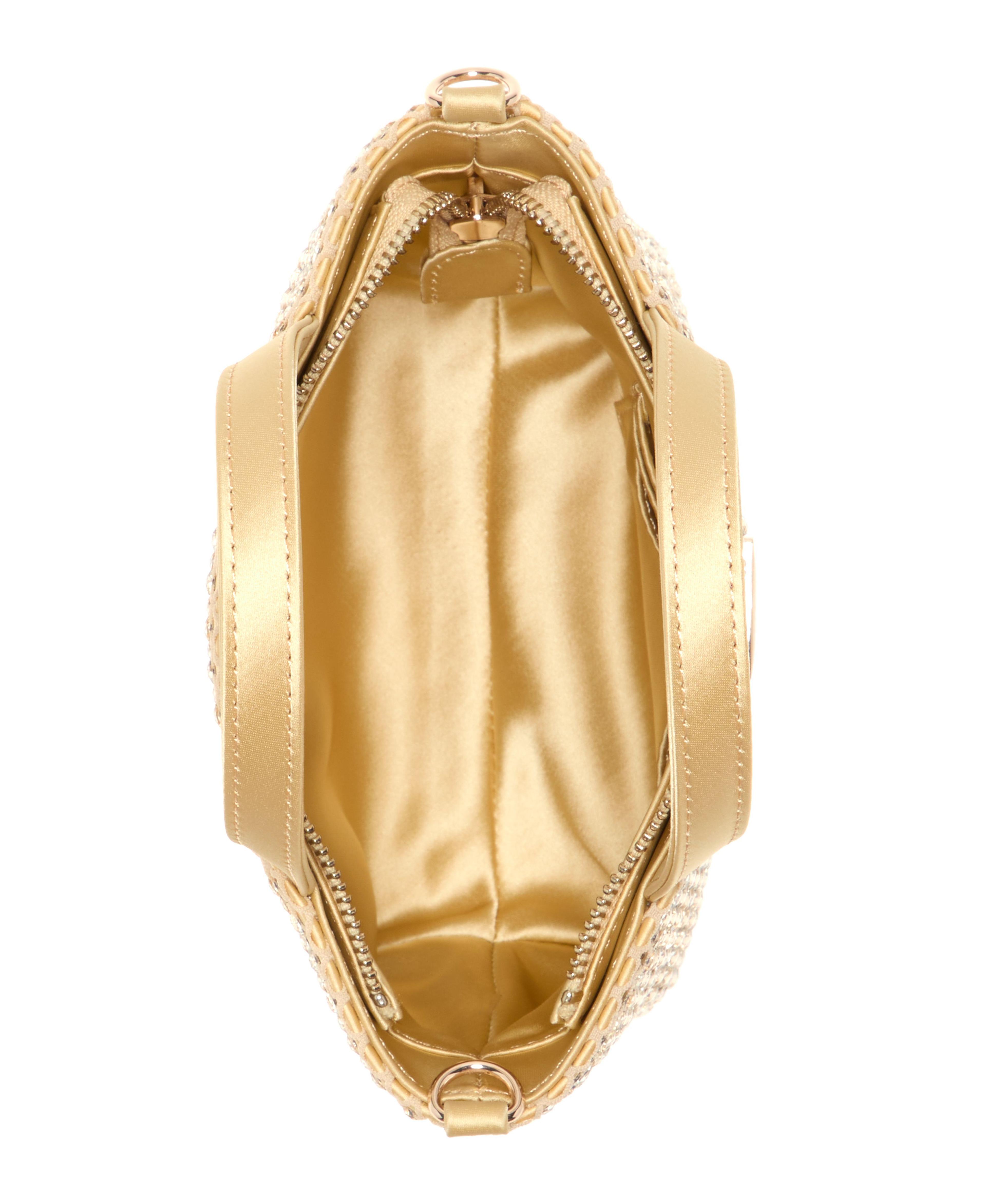 Mini Cartera Tasmin Mini Tote Dorado-3