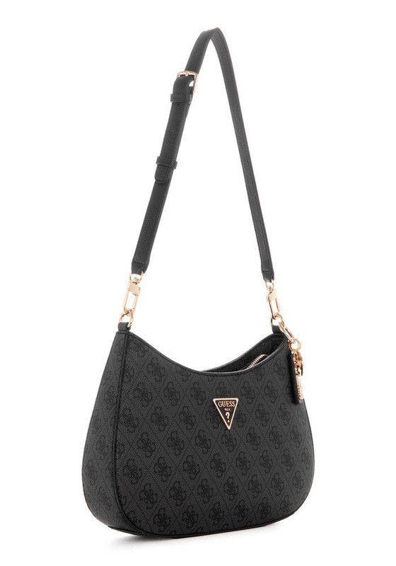 Cartera Guess Mujer Noelle Top Zip Shoulder Bag Carbón-1