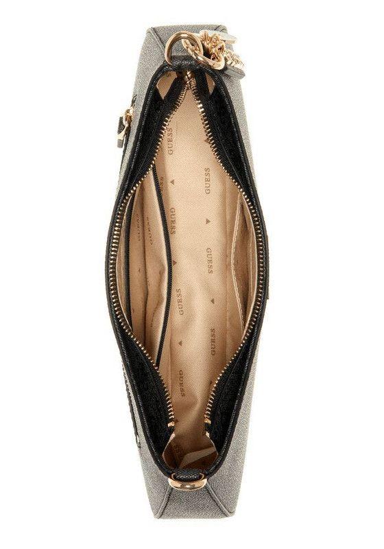 Cartera Guess Mujer Noelle Top Zip Shoulder Bag Carbón-3