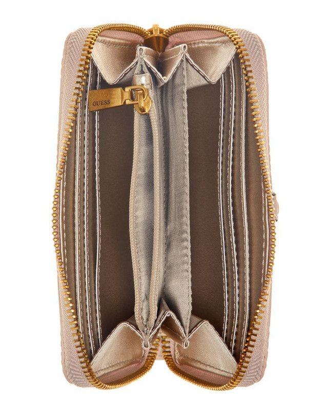 Billetera Guess Mujer Laurel Slg Medium Zip Around Blanco-2