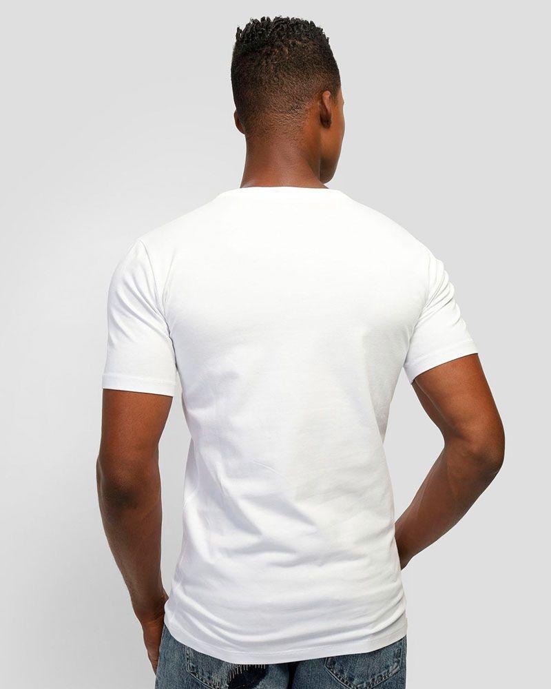Polera Guess Hombre Ss Cn Logo Tee Blanco-3