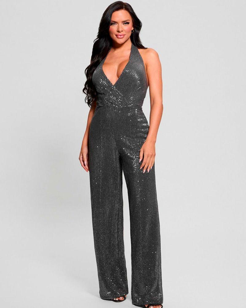 Enterito Guess Mujer Sl Suvi Sequin Jumpsuit Surtido-3