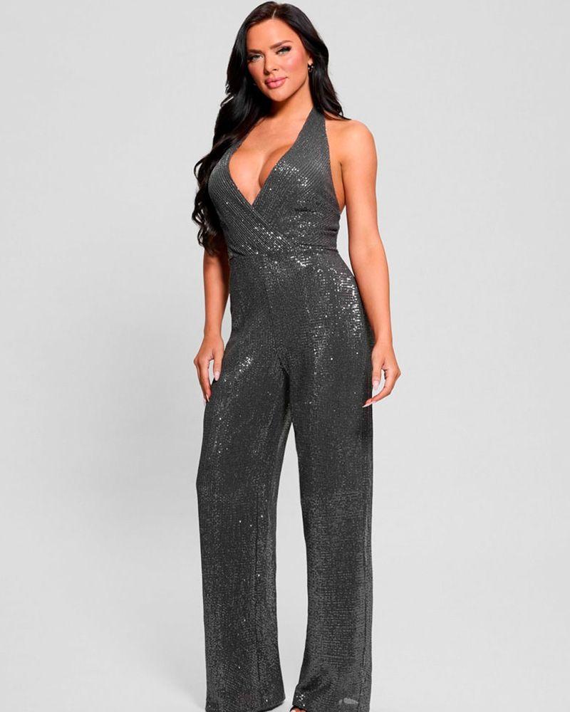 Enterito Guess Mujer Sl Suvi Sequin Jumpsuit Surtido-5