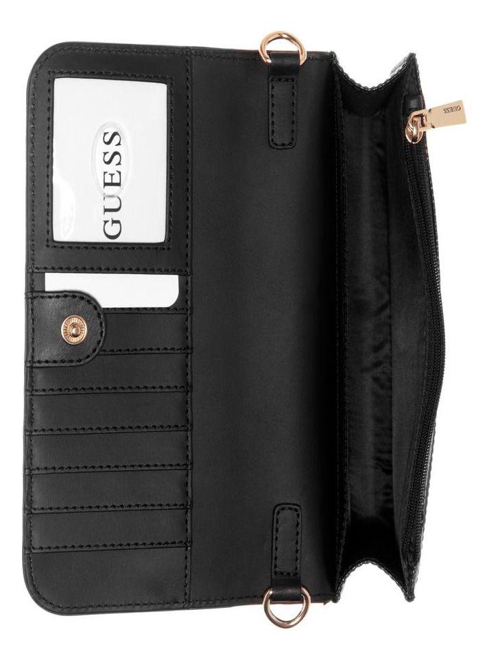 Cartera Guess Mujer Noelle Xbody Flap Organizer Carbon.-3