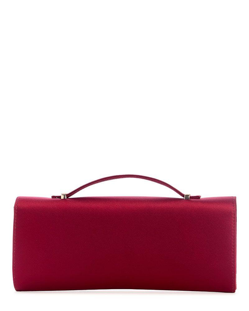 Cartera Guess Mujer Zalina Handle Clutch Rojo-2