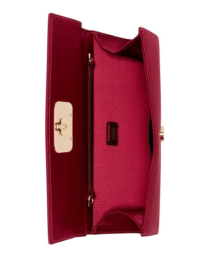 Cartera Guess Mujer Zalina Handle Clutch Rojo-3