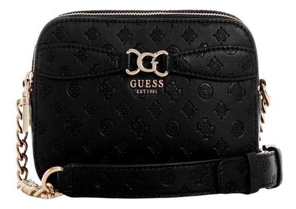 Cartera Guess Mujer Arlena Logo Camera Crossbody Negro-0