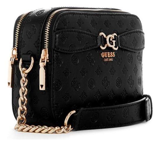 Cartera Guess Mujer Arlena Logo Camera Crossbody Negro-1