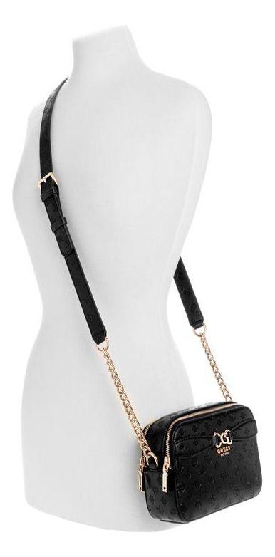 Cartera Guess Mujer Arlena Logo Camera Crossbody Negro-4