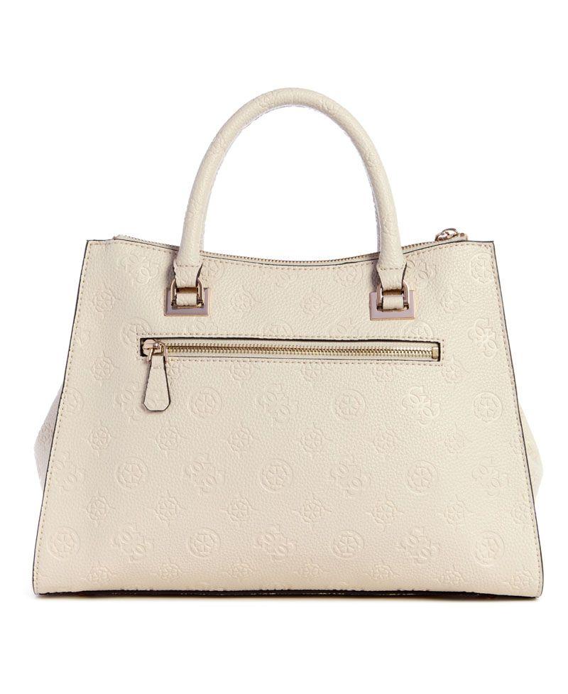 Cartera Guess Mujer Cresidia Society Satchel Café.-2