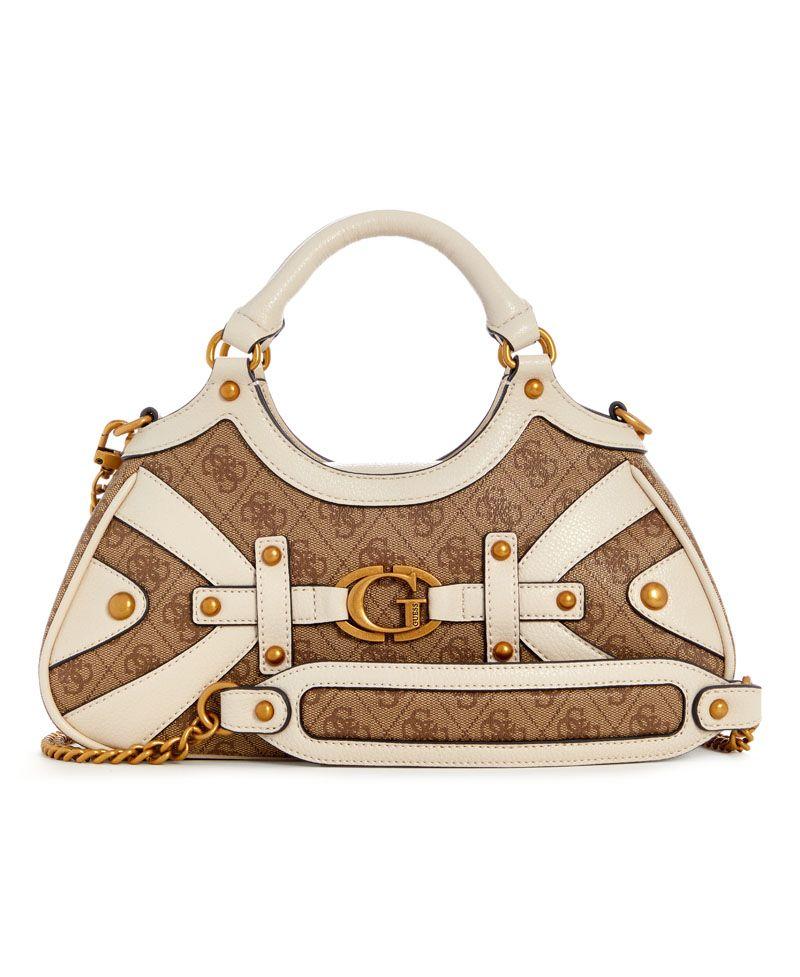 Cartera Guess Mujer Mintha Small Satchel Café-0