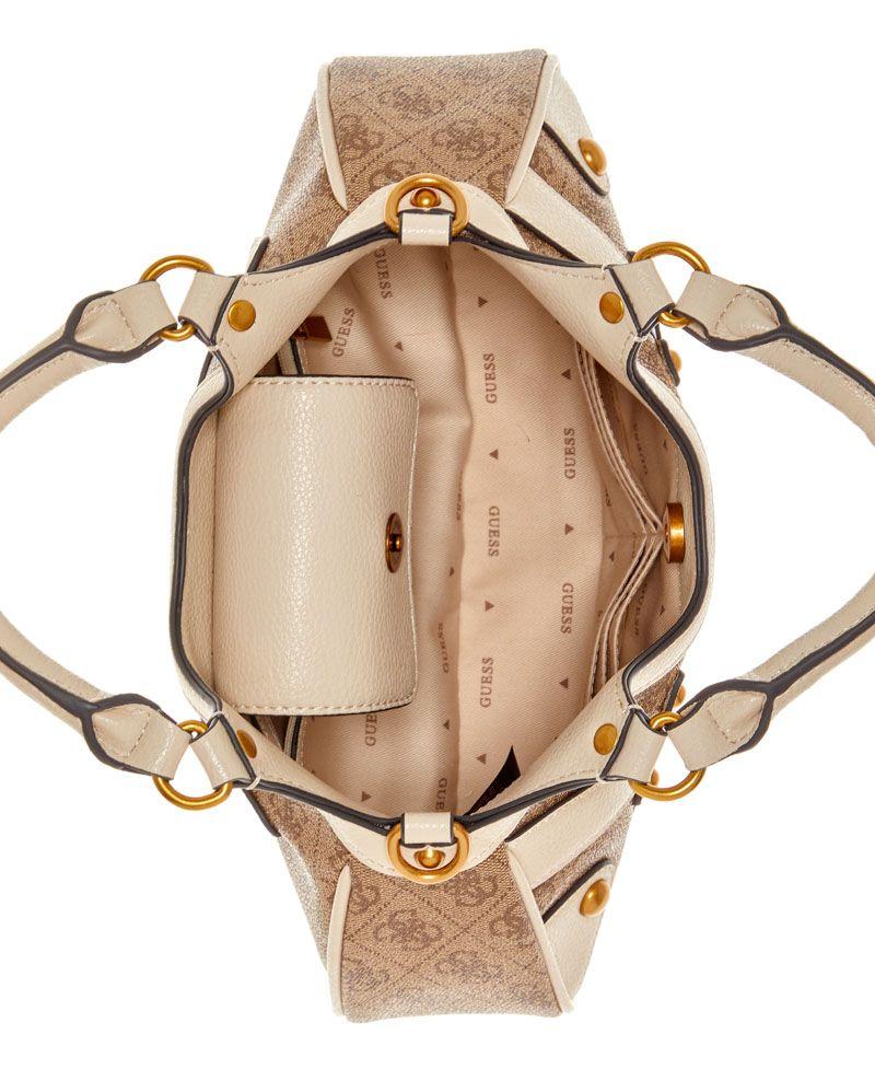 Cartera Guess Mujer Mintha Small Satchel Café-3