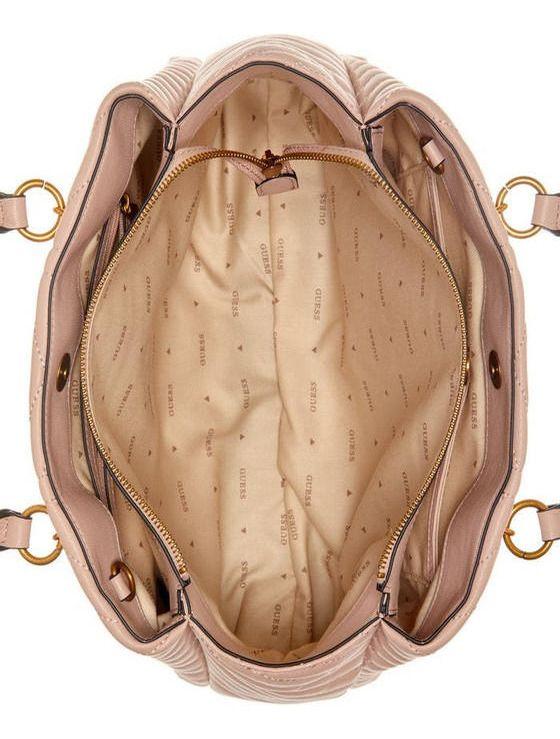 Cartera Guess Mujer Lovide Girlfriend Satchel Beige-3