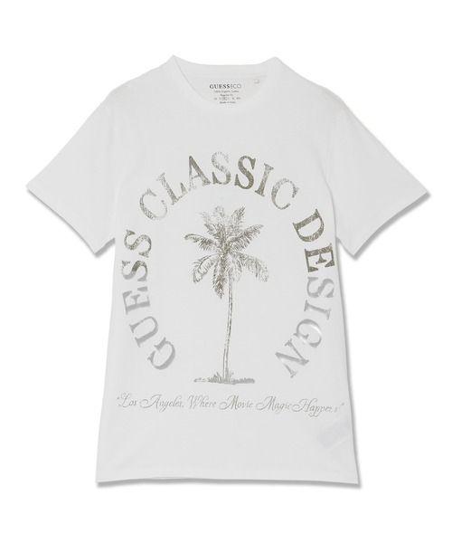 Polera Ss Bsc Guess Cls Design Tee Blanco-7