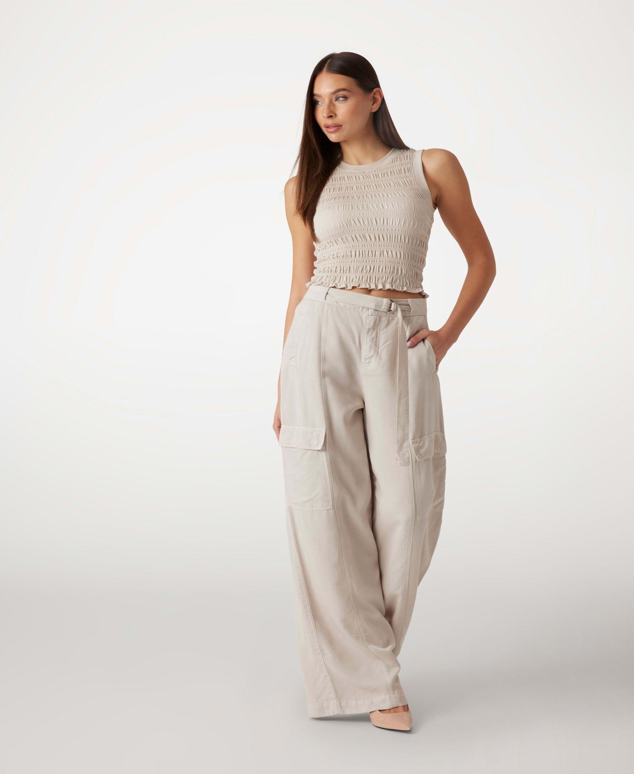 Polera Claire Sl Smock Tank Top Celeste-1