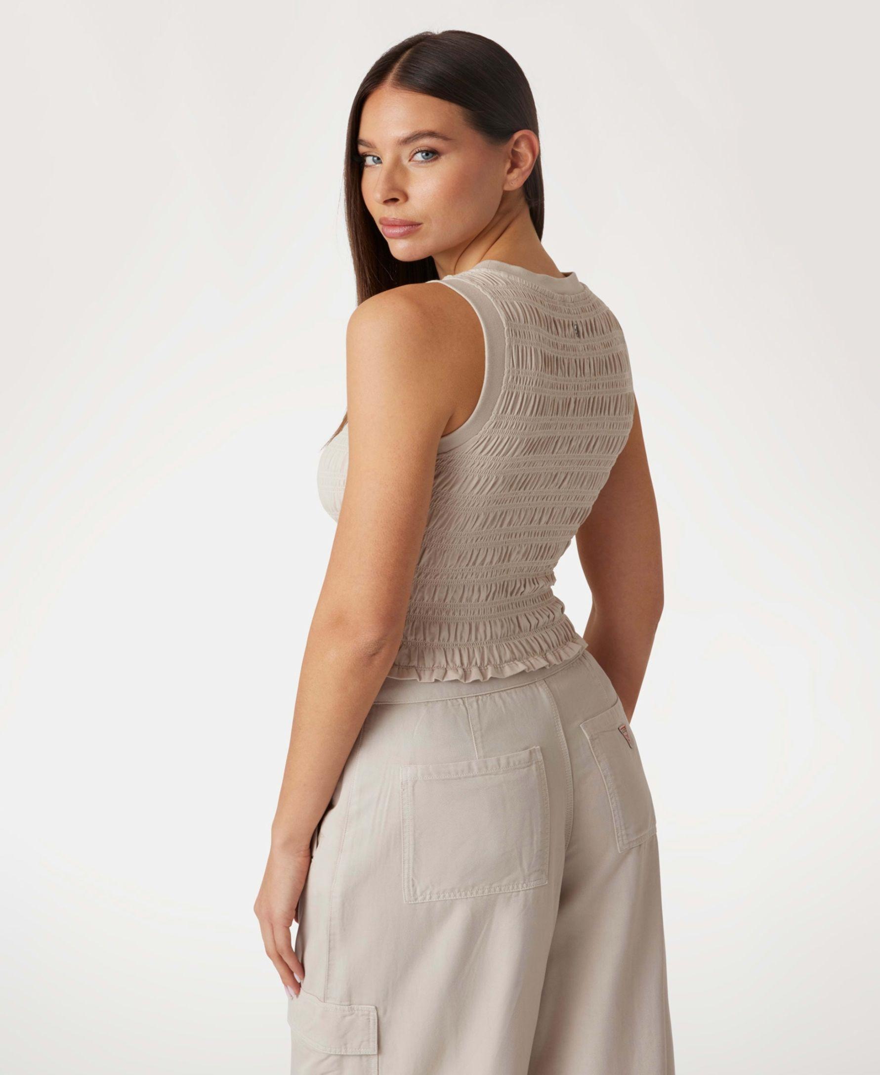 Polera Claire Sl Smock Tank Top Celeste-2