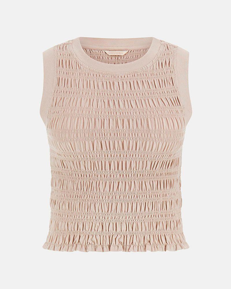 Polera Claire Sl Smock Tank Top Celeste-4