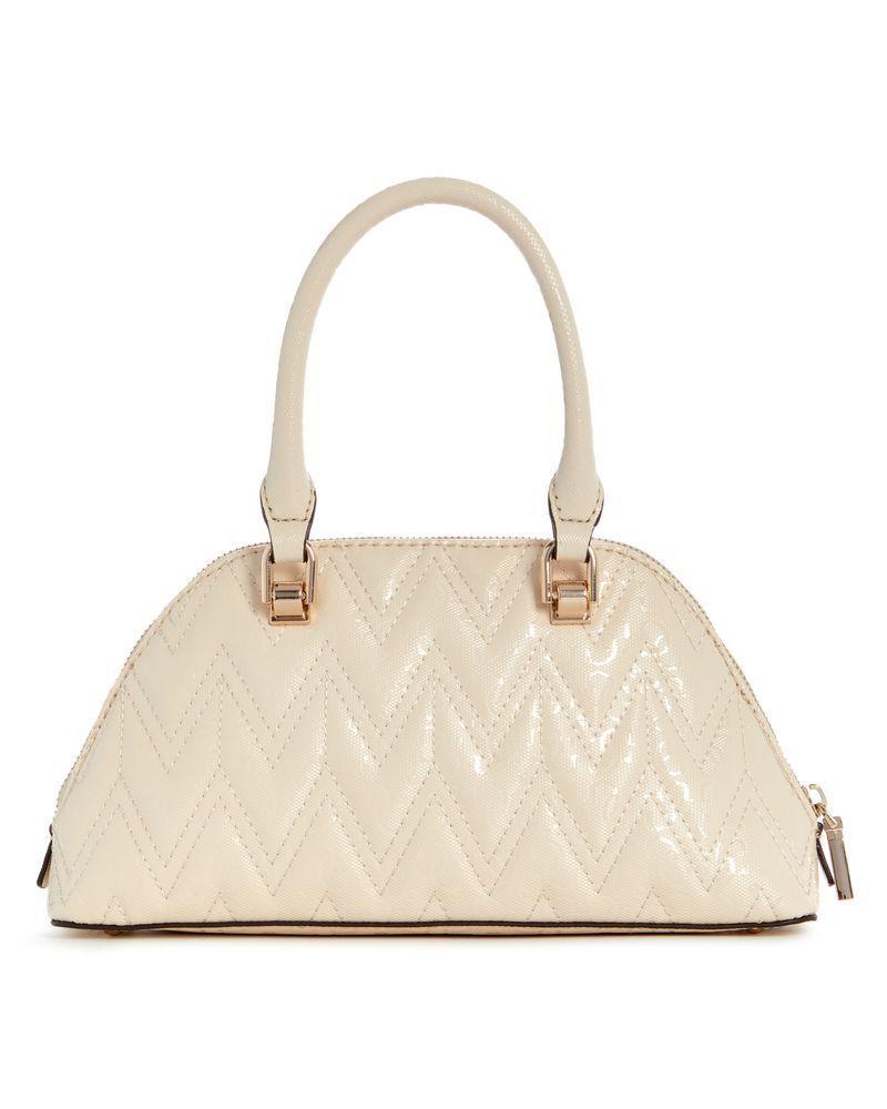 Cartera Guess Mujer Adelard Dome Satchel Crema-2