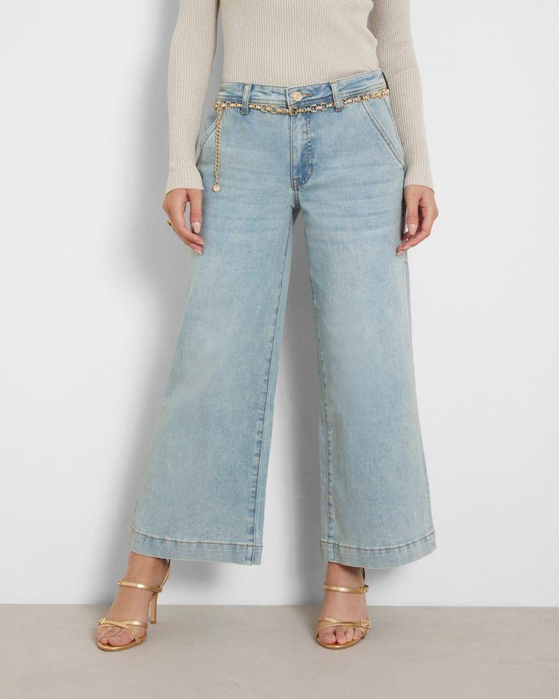 Jeans Guess Mujer Zoya Wide Leg Crop Celeste-0