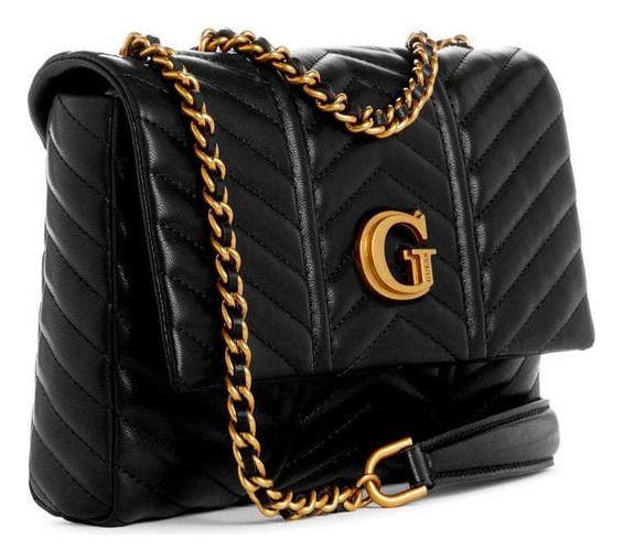 Cartera Guess Mujer Lovide Convertible Xbody Flap Negro-1