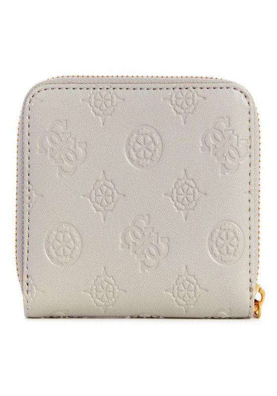 Billetera Guess Mujer James Logo Slg Small Zip Arndd Gris-1
