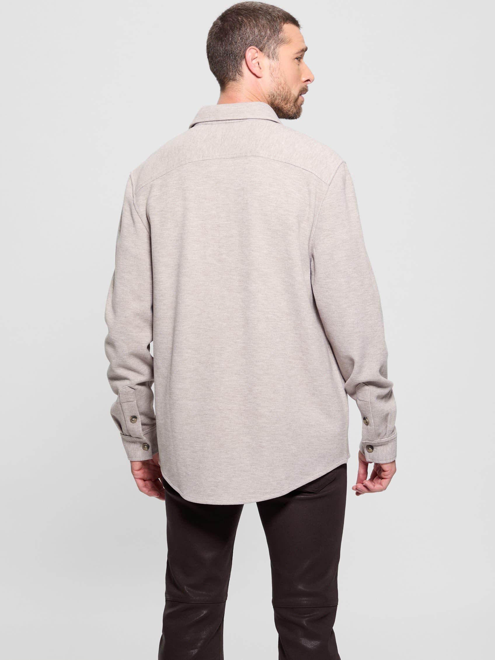 Camisa Guess Hombre Ls Collins Luxury Shirt Café-4