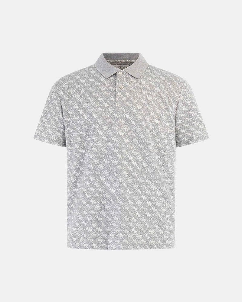 Polera Ss G Jacquard Polo Gris Hombre-4