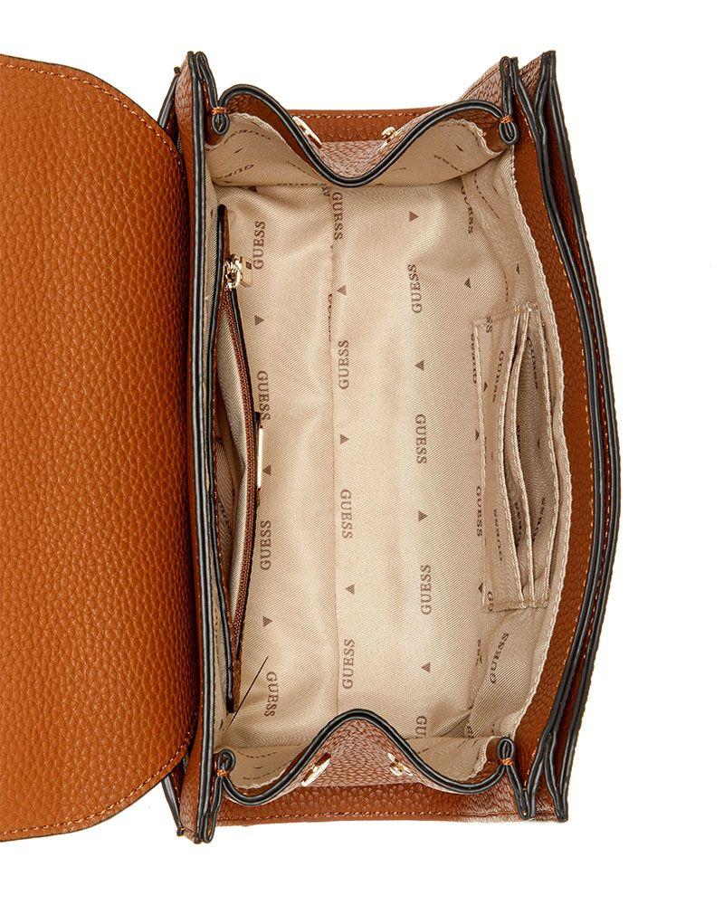 Cartera Guess Mujer Calista Convertible Xbody Flap Café Claro-2