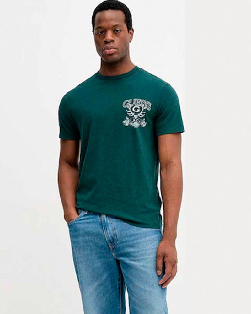 Polera Ss Bsc Great Outdoors Tee Verde Hombre-3