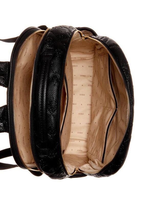 Mochila Guess Mujer Power Play Tech Backpack Negro-3