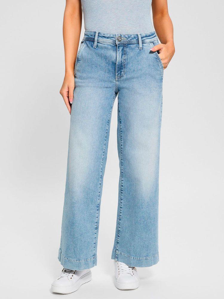 Jeans Zoya Wide Leg Crop Azul-0
